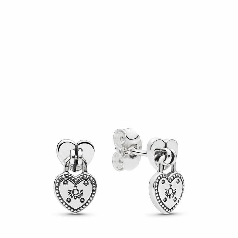 Pandora Australia Love Locks Stud Earrings - Sterling Silver | VZKNJL059